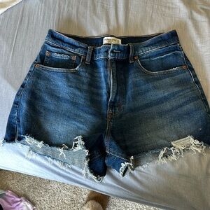 Abercrombie curve love denim shorts